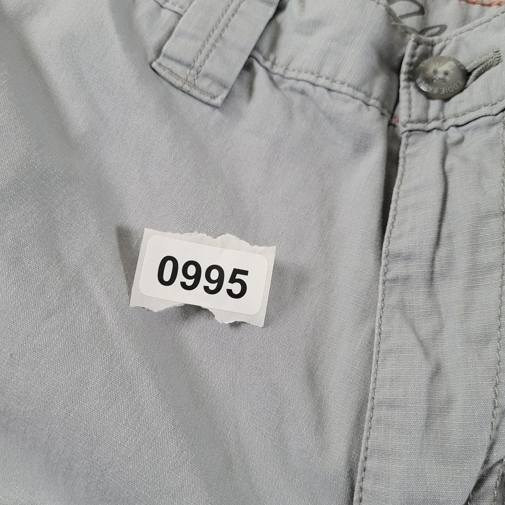 Eddie Bauer Cargo Shorts Mens 35 Rip Stop Specially Dyed Gray Cotton - Picture 9 of 9